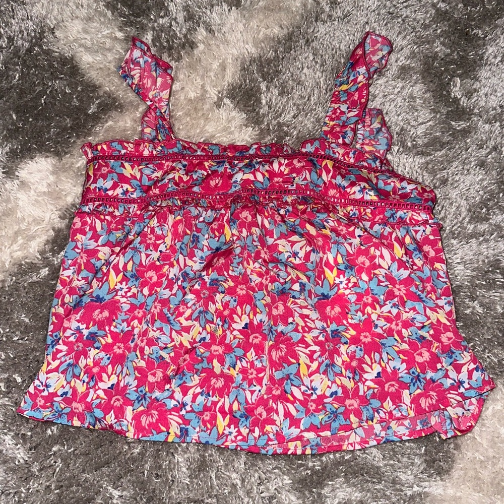 NWT- Hot pink florescent tank, size XS